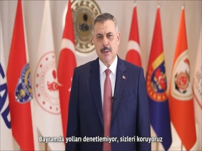 Bakan &Ccedil;ift&ccedil;i: Bayramda yolları denetlemiyor, sizleri koruyoruz