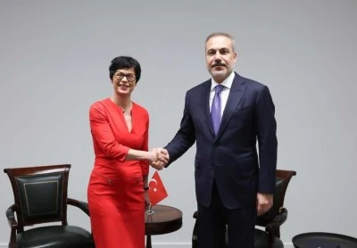 Bakan Fidan, AB Komiseri Kos ile g&ouml;r&uuml;şt&uuml;