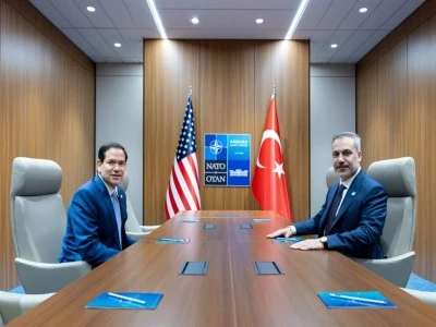 Bakan Fidan, ABD'li mevkidaşı Rubio ile g&ouml;r&uuml;şt&uuml;