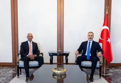 Bakan Fidan, ABD'nin Ankara B&uuml;y&uuml;kel&ccedil;isi Tom Barrack'ı kabul etti