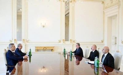 Bakan Fidan, Azerbaycan Cumhurbaşkanı Aliyev ile g&ouml;r&uuml;şt&uuml;