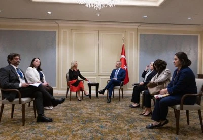 Bakan Fidan, İrlanda-T&uuml;rkiye Dostluk Grubu &uuml;yeleri ile g&ouml;r&uuml;şt&uuml;