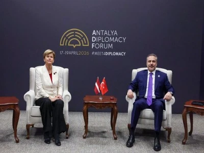 Bakan Fidan, Letonyalı mevkidaşı Braze ile g&ouml;r&uuml;şt&uuml;