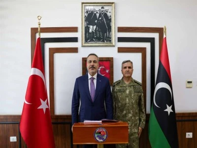Bakan Fidan, Libya'da TSK G&ouml;rev Grup Komutanlığı'nı ziyaret etti