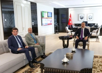 Bakan Fidan, OYAK Y&ouml;netim Kurulu Başkanı Aksakallı'yı kabul etti