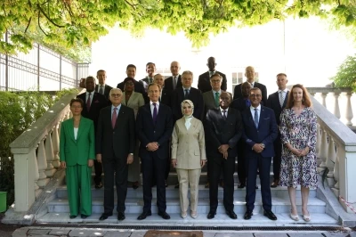 Bakan G&ouml;ktaş, Frankofon b&uuml;y&uuml;kel&ccedil;ilerle g&ouml;r&uuml;şt&uuml;