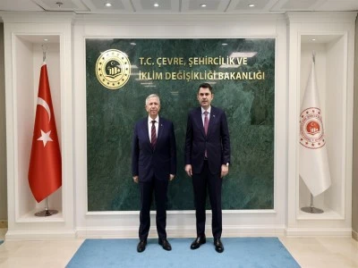 Bakan Kurum, Mansur Yavaş'ı kabul etti