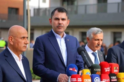 Bakan Kurum: "Bu yılın sonunda da t&uuml;m depremzedeler evlerine kavuşacak"
