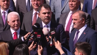 Bakan Kurum: "Hep birlikte elimizi, g&ouml;vdemizi taşın altına koymak durumunda olduğumuzu, burada net bir şekilde ifade ettik"
