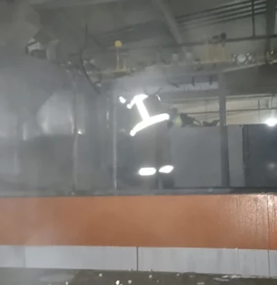 Bandırma OSB&rsquo;de trakt&ouml;r fabrikasında yangın paniği
