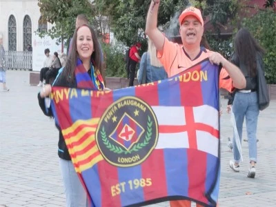 Barcelona taraftarları İstanbul'a gelmeye başladı