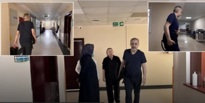 Başhekim &ccedil;antasındaki yapay kalple mesaisine başladı