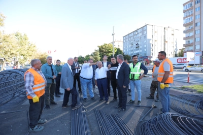 Başkan B&uuml;y&uuml;kkılı&ccedil;, 295 Milyon TL&rsquo;lik Katlı Kavşak Projesini Yerinde İnceledi