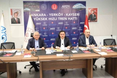 Başkan B&uuml;y&uuml;kkılı&ccedil;&rsquo;tan y&uuml;ksek hızlı tren şantiyesinde inceleme
