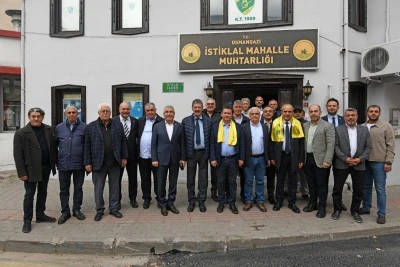 Başkan Erkan Aydın İstiklal Mahallesi&rsquo;nde Vatandaşlarla Buluştu