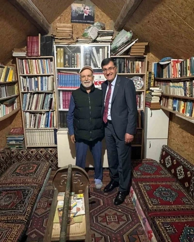 Başkan Kahveci&rsquo;den Mehmet Yeşil&rsquo;e &rsquo;Ge&ccedil;miş olsun&rsquo; ziyareti
