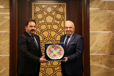 Başkan Şadi &Ouml;zdemir'den Emniyet M&uuml;d&uuml;r&uuml; G&ouml;kce'ye Hayırlı Olsun Ziyareti