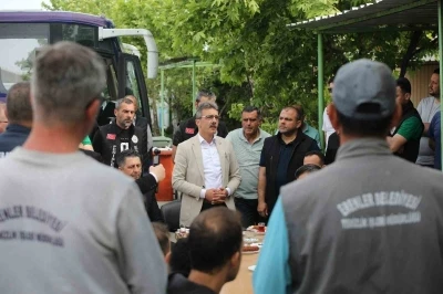 Başkan Şenol Din&ccedil;: "Biz b&uuml;y&uuml;k bir aileyiz"
