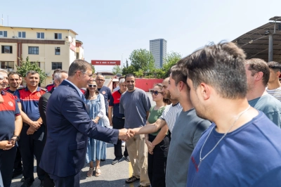 Başkan Tugay&rsquo;dan Ateş Savaş&ccedil;ılarına Teşekk&uuml;r Ziyareti