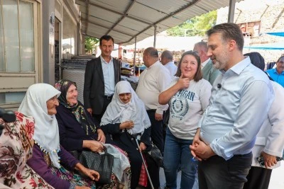 Başkan Vekili Biba: "Harmancık'ı g&ouml;&ccedil; alan il&ccedil;e yapma arzusundayız"