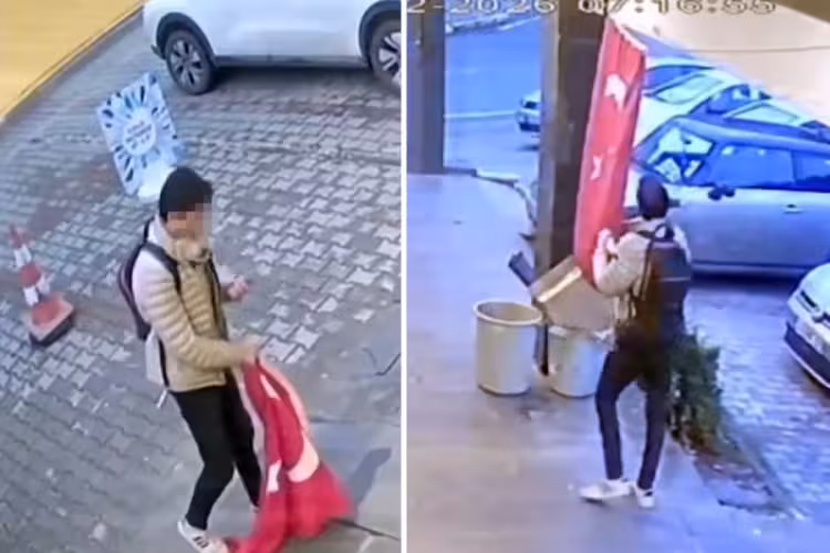 Bayrağımıza hain saldırı