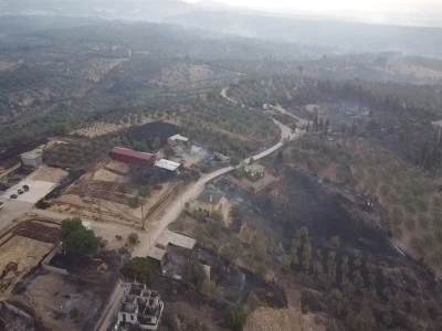 Bayrami&ccedil;'te başlayan yangın ikinci g&uuml;n&uuml;nde