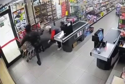 BİM markette kasiyeri darp eden ş&uuml;pheli yakalandı