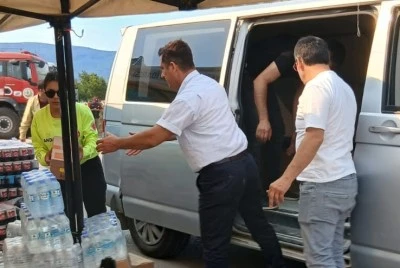 BBP Bursa teşkilatından Bilecik'teki yangın b&ouml;lgesine destek