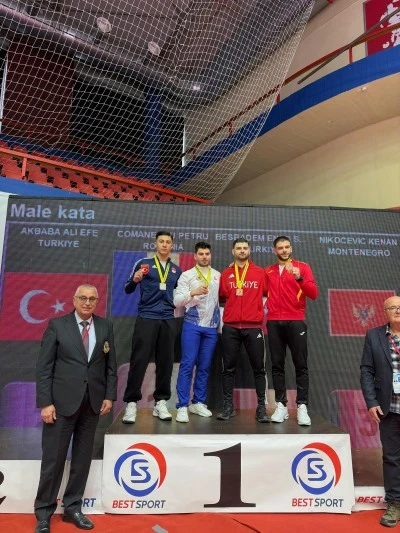 Belediyesporlu karateci Beşbadem, Balkan &uuml;&ccedil;&uuml;nc&uuml;s&uuml;