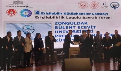 BEUN Prof. Dr. Durmuş G&uuml;nay K&uuml;t&uuml;phanesi&rsquo;ne "Erişilebilirlik Logo Bayrağı" takdim edildi
