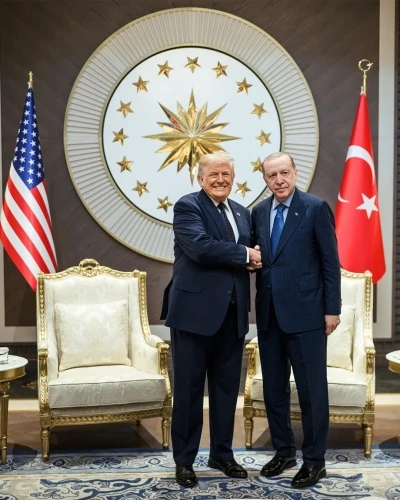 Beyaz Saray, Trump ile Cumhurbaşkanı Erdoğan&rsquo;ın fotoğrafını paylaştı