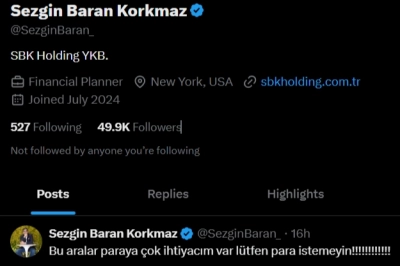 Bir D&ouml;nemin İş D&uuml;nyası Yıldızıydı: Sezgin Baran Korkmaz'dan Şoke Eden "Paraya İhtiyacım Var" Paylaşımı