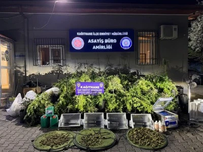 Bir evde izole edilen odada piyasa değeri 30 milyon lira olan uyuşturucu ele ge&ccedil;irildi