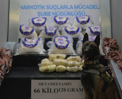 Bir tırda 66 kilo 120 gram metamfetamin ele ge&ccedil;irildi