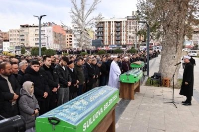 Biyogaz tesisinde zehirlenen 3 iş&ccedil;i, son yolculuklarına uğurlandı
