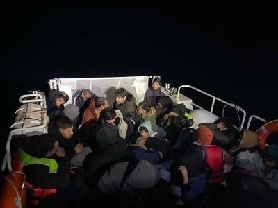 Bodrum a&ccedil;ıklarında 39 ka&ccedil;ak g&ouml;&ccedil;men yakalandı