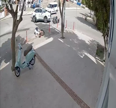 Bodrum&rsquo;da motosiklet cipe &ccedil;arptı: 2 yaralı
