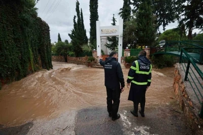 Bodrum&rsquo;da yağış seferberliği