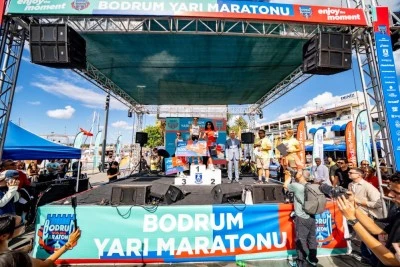 Bodrum'da yarı maraton heyecanı yaşandı