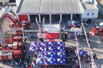 Bodrum&rsquo;da Yeni İtfaiye Hizmet Binası T&ouml;renle A&ccedil;ıldı