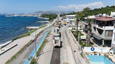Bodrum Turgutreis&rsquo;in yolları yenileniyor
