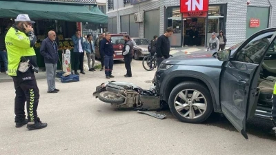 Bolu&rsquo;da cip ile motosiklet &ccedil;arpıştı: 1 yaralı
