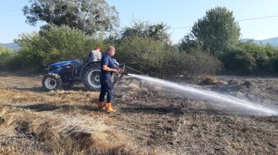 Bolu&rsquo;da otluk yangını b&uuml;y&uuml;meden s&ouml;nd&uuml;r&uuml;ld&uuml;