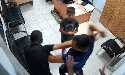 Boşanma aşamasında kocaya, polis merkezinde kayın&ccedil;o dayağı