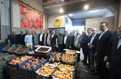  BTSO Başkanı İbrahim Burkay&rsquo;dan Bursa Kent Hali&rsquo;ne ziyaret