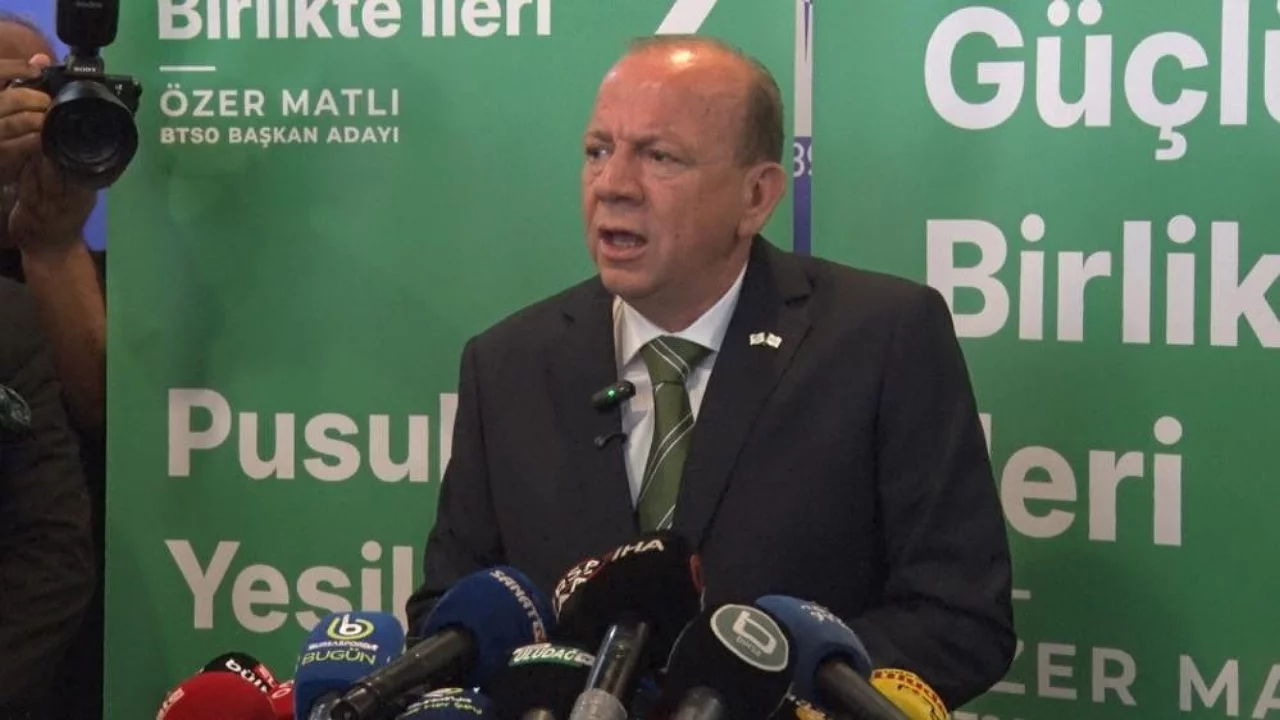 BTSO se&ccedil;imlerinde başkan adayı Matlı'dan a&ccedil;ıklama geldi
