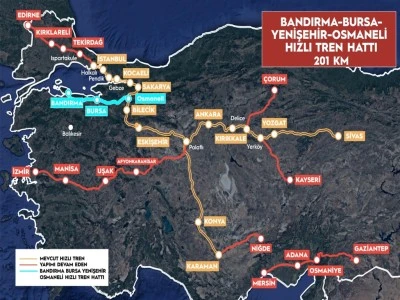 Bursa-Ankara ve Bursa-İstanbul 2 saat 15 dakikaya d&uuml;ş&uuml;yor: Hızlı trende son aşama!