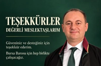 Bursa Barosu'nda başkanlık yarışını Yener Poroy kazandı