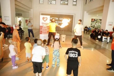 Bursa B&uuml;y&uuml;kşehir&rsquo;den l&ouml;semi tedavisi g&ouml;ren &ccedil;ocuklara moral