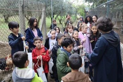 Bursa B&uuml;y&uuml;kşehir'le minik kaşifler doğal yaşamı g&ouml;zlemlediler